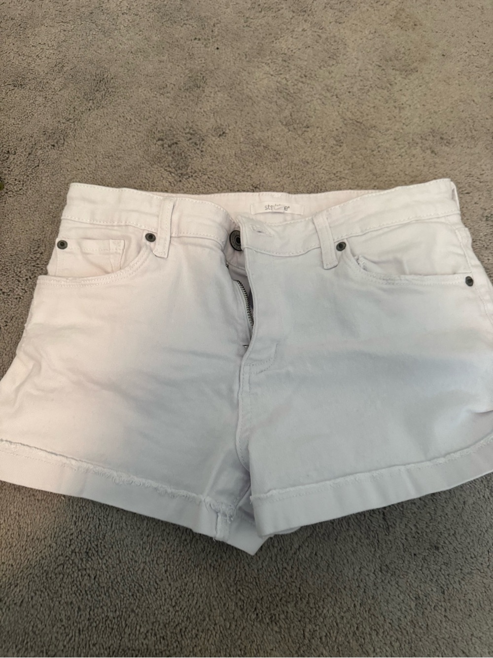 STS Blue White Denim Jean Shorts